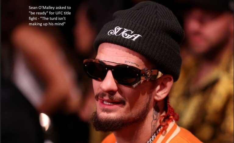 Sean O’Malley asked to “be ready” for UFC title fight – “The turd isn’t making up his mind”