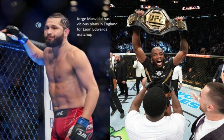In England, Jorge Masvidal has nefarious preparations for the Leon Edwards match.