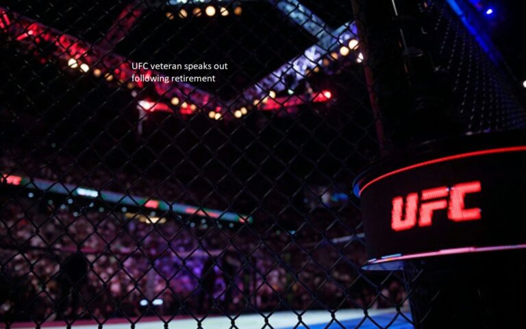 An ex-UFC fighter talks out after retiring