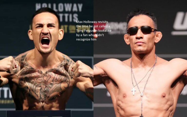 Max Holloway recalls the day a fan mistakenly branded him a Tony Ferguson doppelganger.