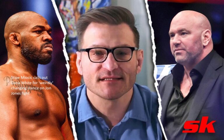 Dana White is criticised by Stipe Miocic for ‘weirdly’ shifting her position on the Jon Jones fight.