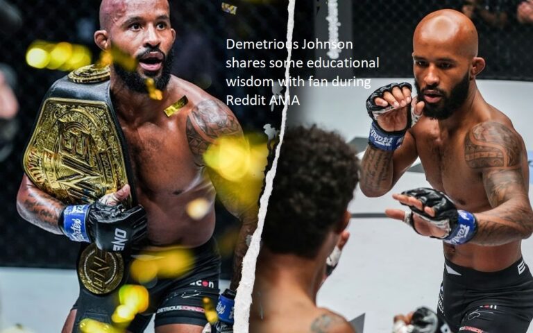 During a Reddit AMA, Demetrious Johnson offers some educational advice to a fan.