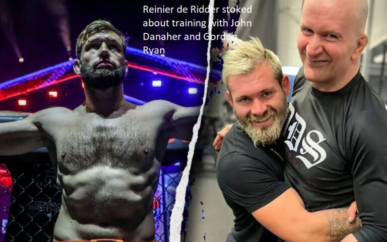 Reinier de Ridder is excited to train with Gordon Ryan and John Danaher.