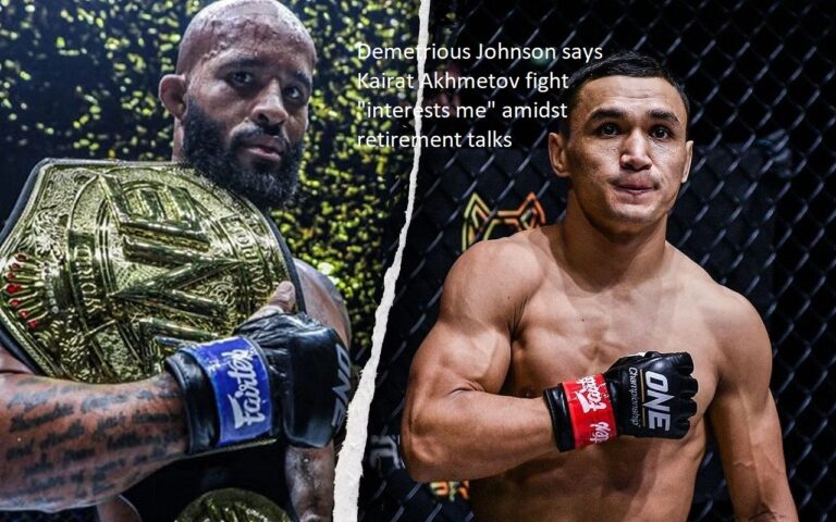 In the midst of retirement discussions, Demetrious Johnson has stated that the Kairat Akhmetov fight “interests me.”