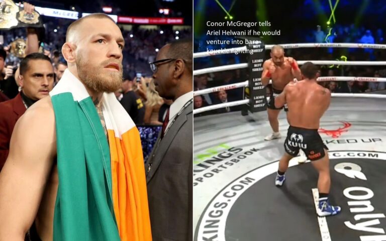 Conor McGregor responds to Ariel Helwani’s question on whether or not he would compete in bare-knuckle bouts.
