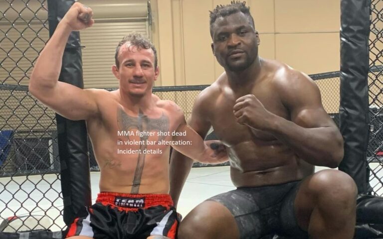 MMA fighter who died after being shot during a heated brawl in a pub: Incident details