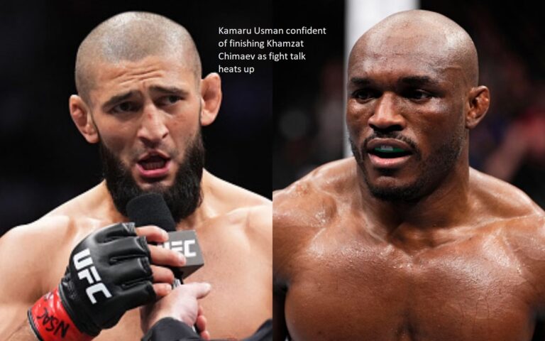 As the fight hype heats up, Kamaru Usman is convinced that he will knock out Khamzat Chimaev.