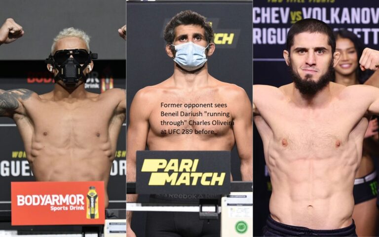 Beneil Dariush “running through” Charles Oliveira at UFC 289 before “potentially beating” Islam Makhachev, according to a former rival