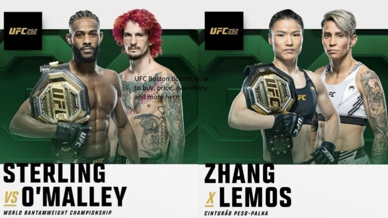Find information on how to purchase tickets, the cost, and availability for the UFC Boston event here.