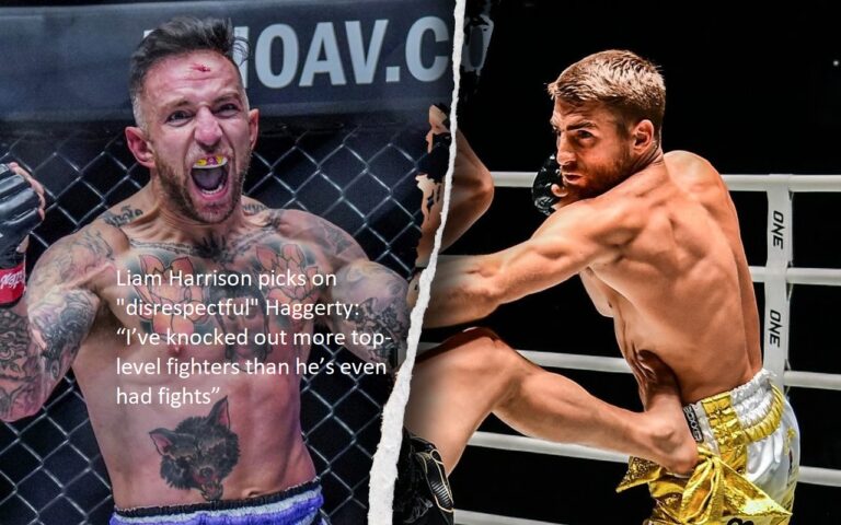 “disrespectful” Haggerty is the target of criticism from Liam Harrison, who responds by saying, “I’ve knocked out more top-level fighters than he’s even had fights.”