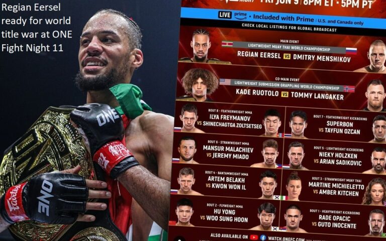 At ONE Fight Night 11, Regian Eersel is prepared to fight for the world title.
