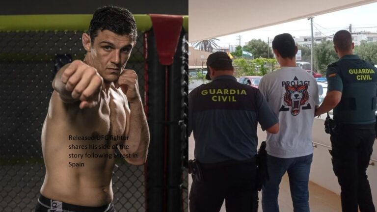 Following his release from custody in Spain, a UFC fighter recounts the events from his perspective.