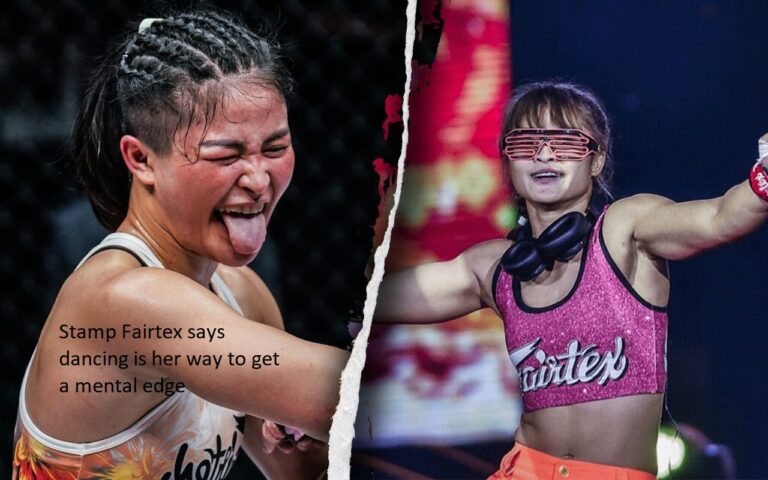 Stamp Fairtex claims that dancing is the activity that gives her the mental upper hand.