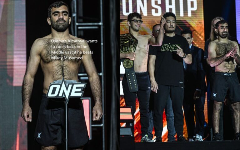 If Osamah Almarwai is victorious over Mikey Musumeci, he plans to continue his career in the Middle East.