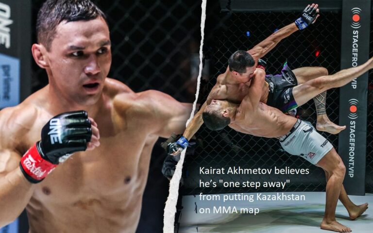 The Kazakh fighter Kairat Akhmetov thinks that he is “one step away” from putting Kazakhstan on the mixed martial arts map.