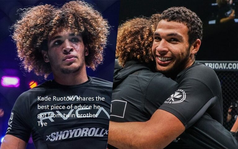 The best bit of guidance that Kade Ruotolo received from his twin brother Tye is shared here.