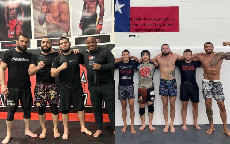 In the grappling competition, the team of Khabib Nurmagomedov will face off against the B-Team of Craig Jones.