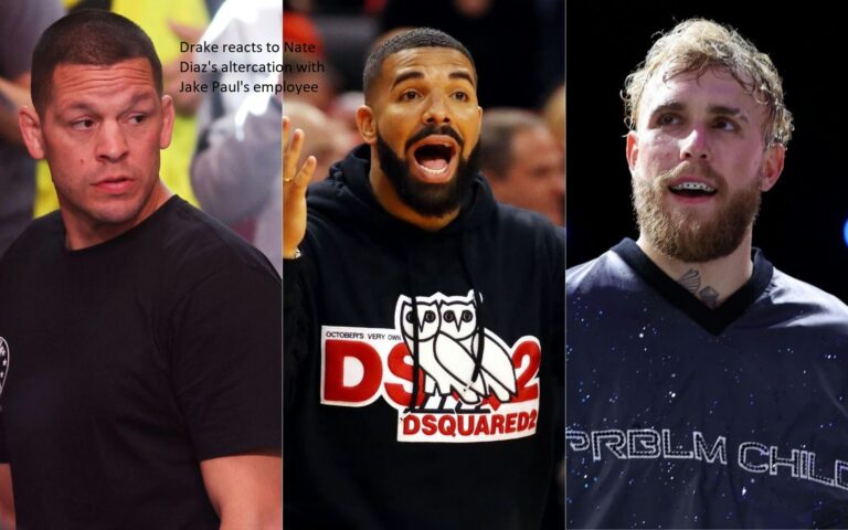 Drake gives his thoughts on Nate Diaz’s fight with an employee of Jake Paul’s company.
