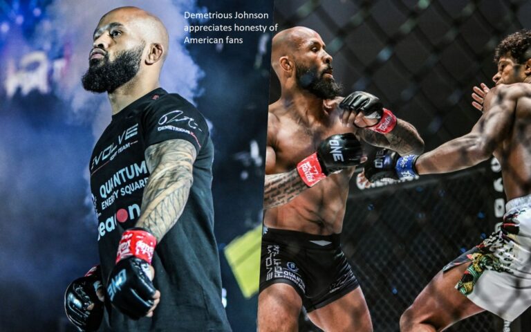 The openness of the American fans is something that Demetrious Johnson values.