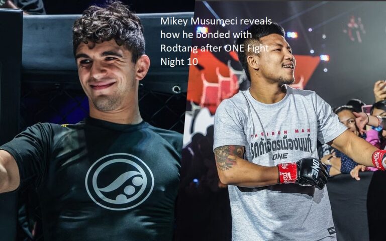After ONE Fight Night 10, Mikey Musumeci discusses the ways in which he became closer with Rodtang.