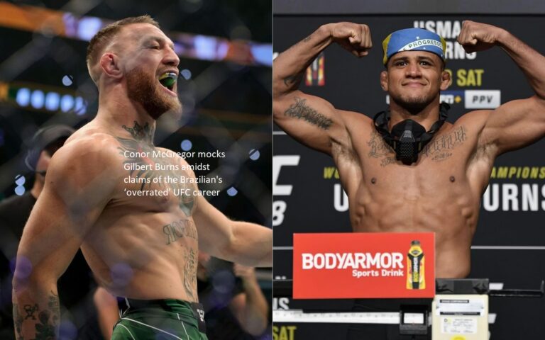Conor McGregor makes fun of Gilbert Burns while making statements about the ‘overrated’ UFC career of the Brazilian fighter.