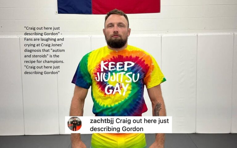 “Craig out here just describing Gordon” – Fans are laughing and crying at Craig Jones’ diagnosis that “autism and steroids” is the recipe for champions. “Craig out here just describing Gordon”