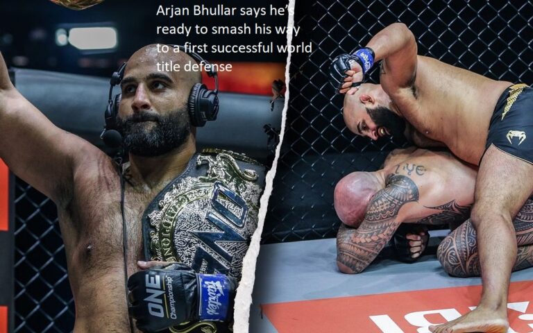 Arjan Bhullar has stated that he is prepared to defend his world title for the first time in a successful manner.
