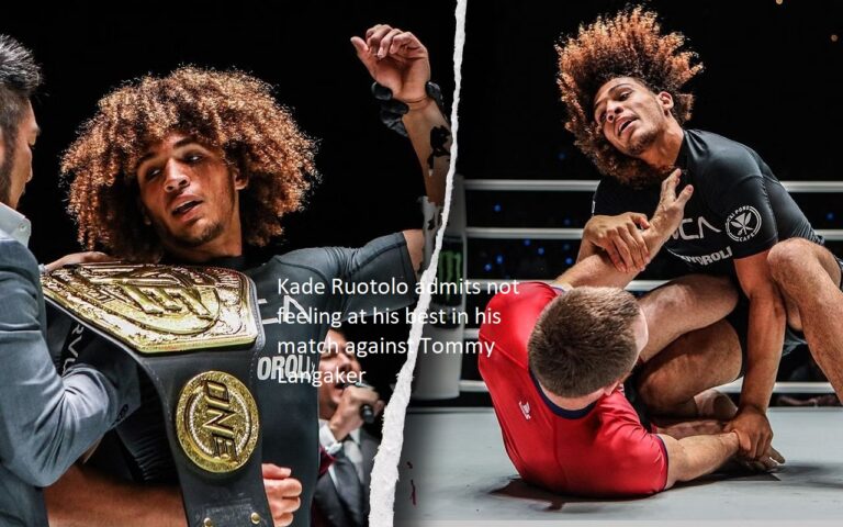 The match between Kade Ruotolo and Tommy Langaker was one in which he freely acknowledges he did not feel his best.