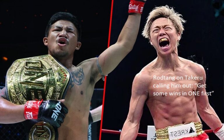 “Get some wins in ONE first,” Rodtang told Takeru after the latter called him out.