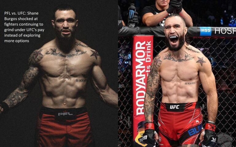 Shane Burgos, who fought for both the PFL and the UFC, was surprised to see that athletes continued to compete for the lower compensation offered by the UFC rather than looking into other opportunities.