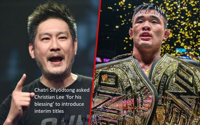 Chatri Sityodtong reportedly approached Christian Lee and asked ‘for his blessing’ to establish interim titles.