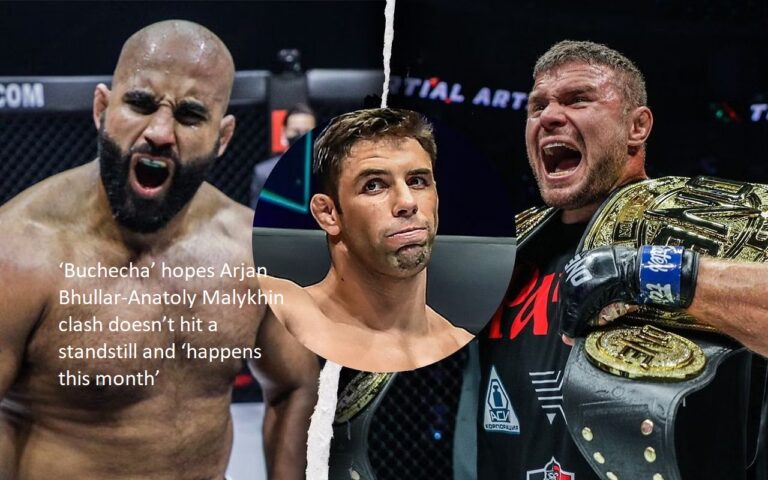 “Buchecha” is holding out hope that the fight between Arjan Bhullar and Anatoly Malykhin “happens this month” rather than coming to a halt.