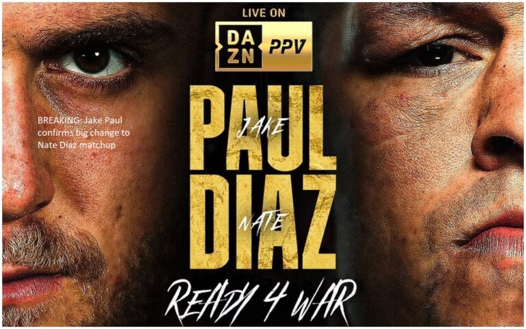 Jake Paul has confirmed a significant alteration to Nate Diaz’s matchup, and the news is BREAKING.
