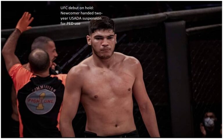 UFC debut put on hold after newcomer receives two-year suspension from USADA for performance-enhancing drug usage