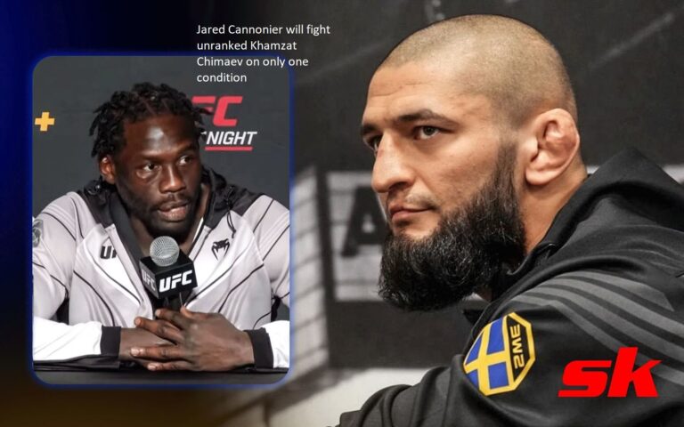 Under one and only one circumstance, Jared Cannonier will face the unranked Khamzat Chimaev.