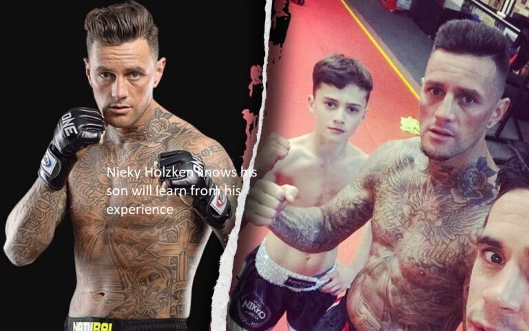 Nieky Holzken is confident that his son will gain wisdom from the experiences he has had.