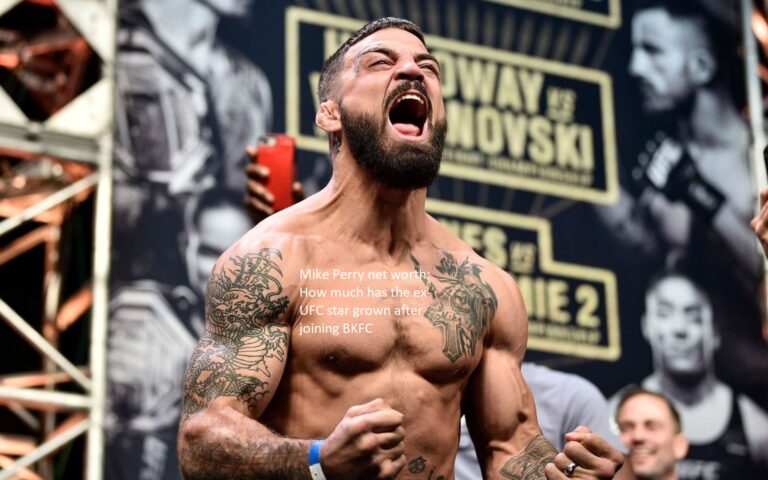 How much has the former UFC fighter Mike Perry’s net worth increased since he signed with BKFC?