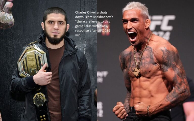 After winning UFC 288, Charles Oliveira gave an exemplary reaction to Islam Makhachev’s diss, which was characterized as “there are levels to this game.”