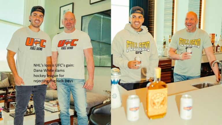 UFC has benefited from the NHL’s demise: Dana White criticizes the national hockey league for turning down the Nelk Boys