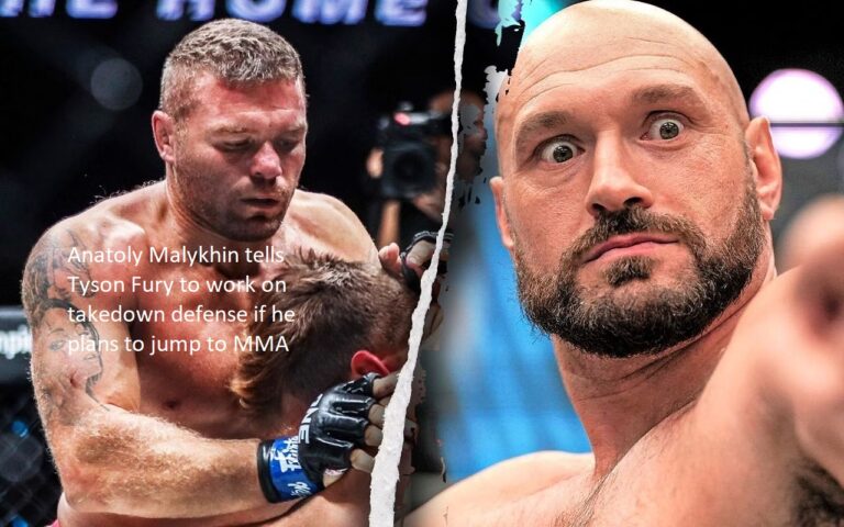 If Tyson Fury wants to compete in mixed martial arts, Anatoly Malykhin advises him to improve his takedown defense.