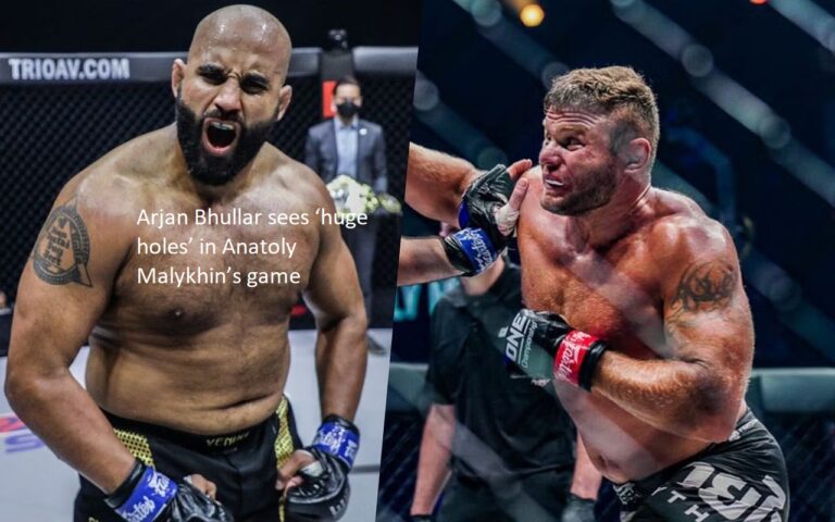 Arjan Bhullar believes that there are ‘big flaws’ in Anatoly Malykhin’s game.