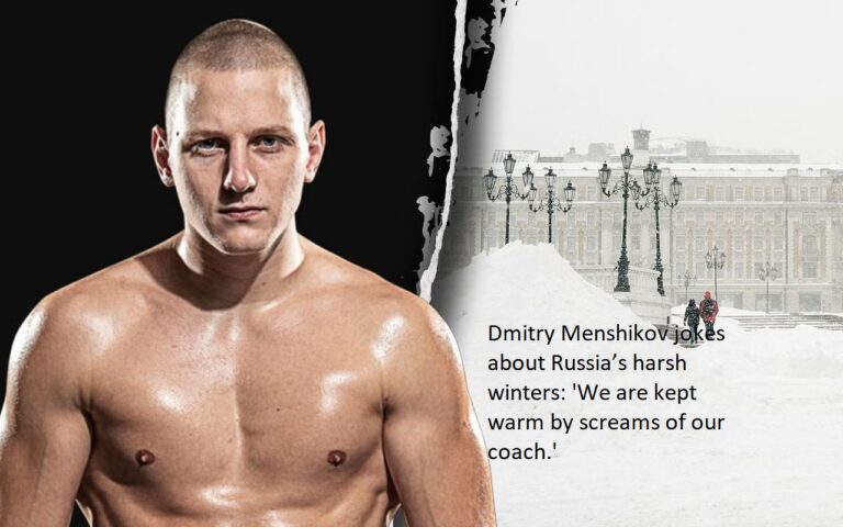 Dmitry Menshikov likes to make light of the severe winters in Russia by joking, “We are kept warm by the screams of our coach.”