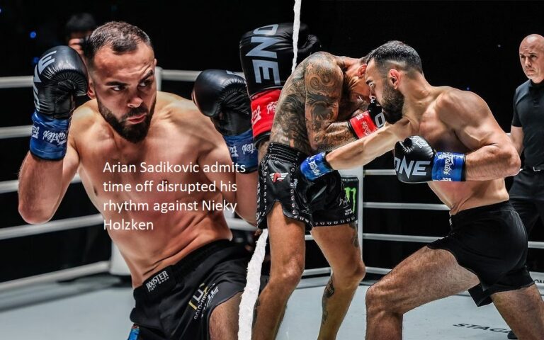 Arian Sadikovic acknowledges that the time off threw off his rhythm during the match against Nieky Holzken.
