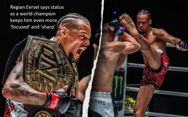 According to Regian Eersel, the fact that he is a world champion makes him even more “focused” and “sharp” in his training.
