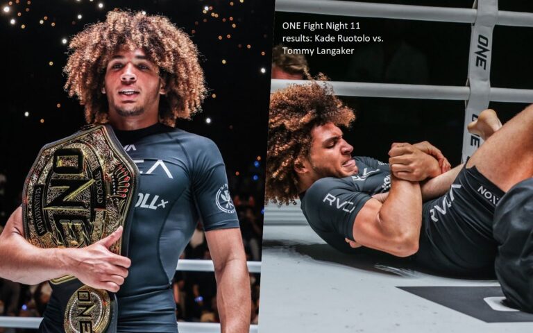 The results of Kade Ruotolo vs. Tommy Langaker at ONE Fight Night 11 are as follows: