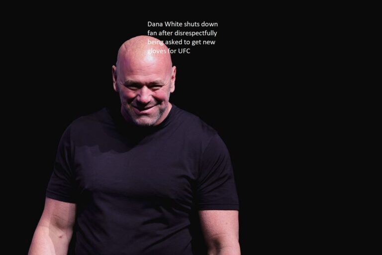 Dana White ignores a fan’s request to purchase new UFC gloves after the request is made in a condescending manner.