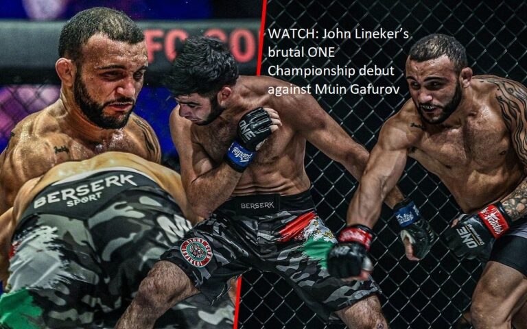 WATCH: Muin Gafurov gives John Lineker a tough fight in John Lineker’s ONE Championship debut