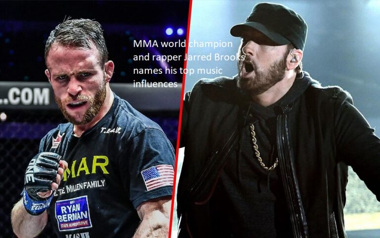 Jarred Brooks, a world champion in mixed martial arts and a rapper, lists his top musical influences.