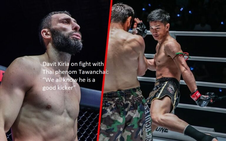 In reference to his bout with the Thai phenom Tawanchai, Davit Kiria stated, “We all know that he is a good kicker.”