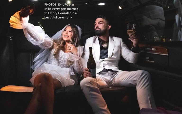 PHOTOS: Former UFC fighter Mike Perry weds his longtime girlfriend Latory Gonzalez in a lovely ceremony